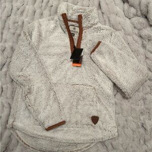 Legendary Whitetails Women's Sherpa Jacket - Cream and Brown